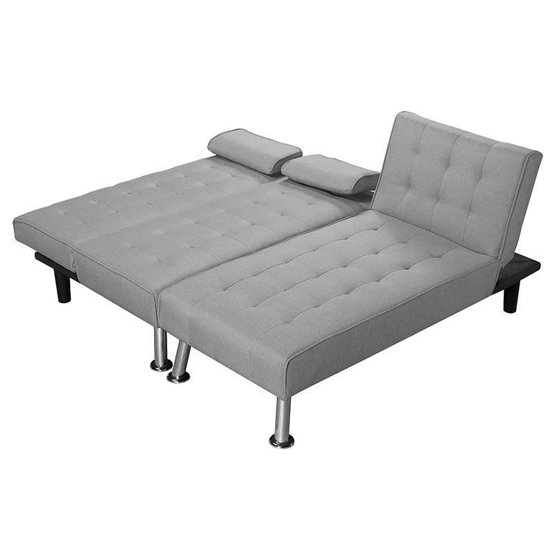 Γωνιακός Καναπές-Κρεβάτι Αριστερή Γωνία Brisk Γκρι Ύφασμα 200X146X75