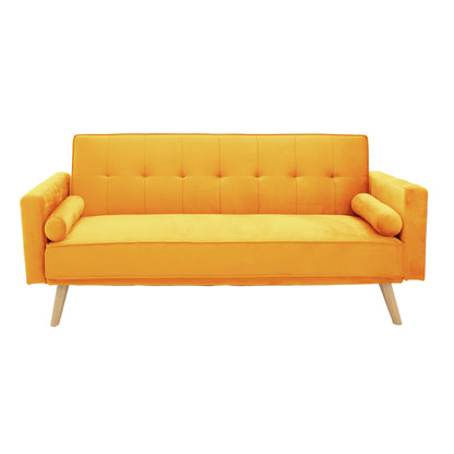 Καναπές-Κρεβάτι Success 3θέσιος Κίτρινο Βελούδο 190x80x84