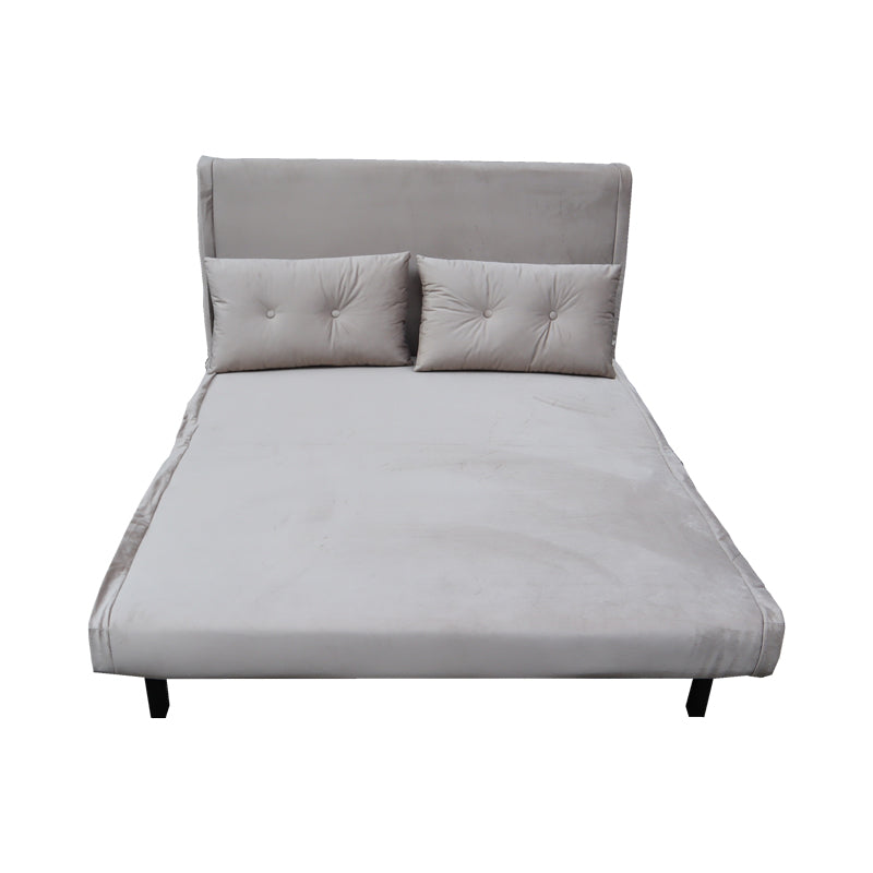 Καναπές-Κρεβάτι Josuane I Διθέσιος Βελούδο σε Γκρι Απόχρωση 122x80x81