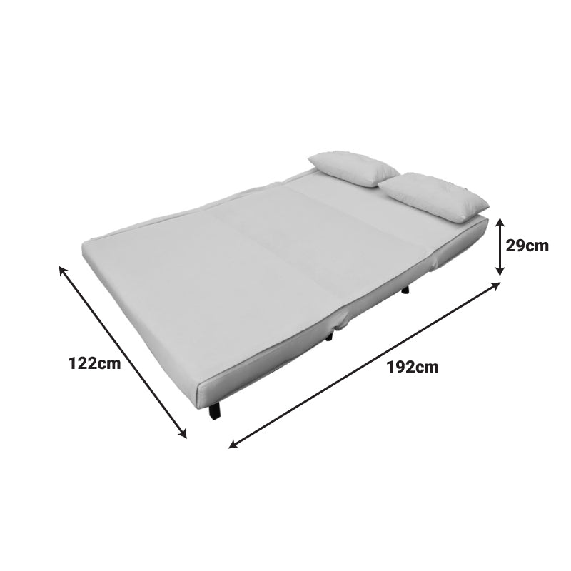 Καναπές-Κρεβάτι Josuane I Διθέσιος Βελούδο σε Γκρι Απόχρωση 122x80x81