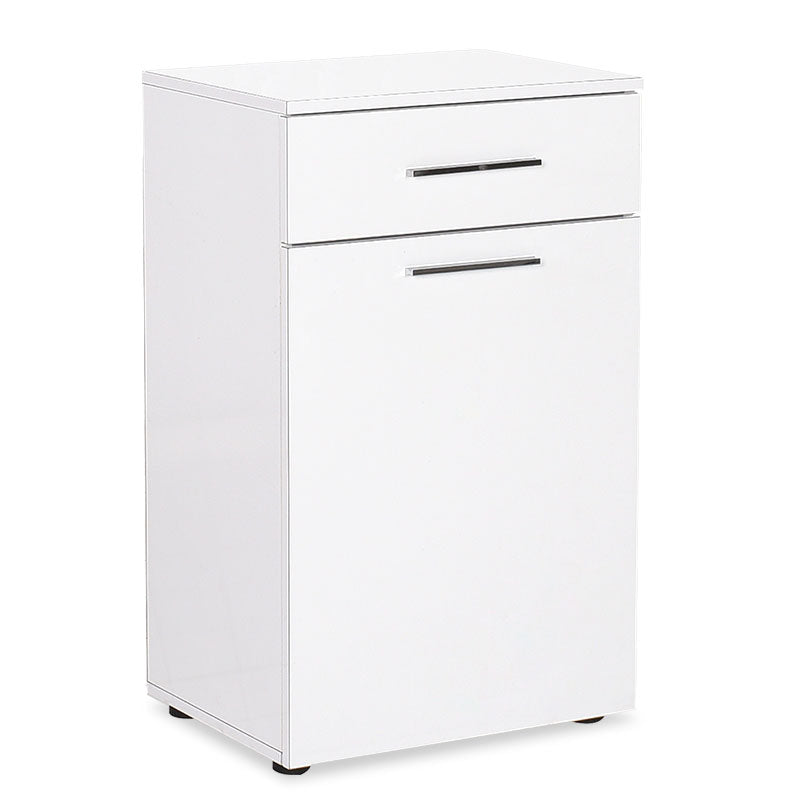 Ντουλάπι Μπάνιου Chad με Καλάθι Απλύτων Λευκό Gloss 52x38x83