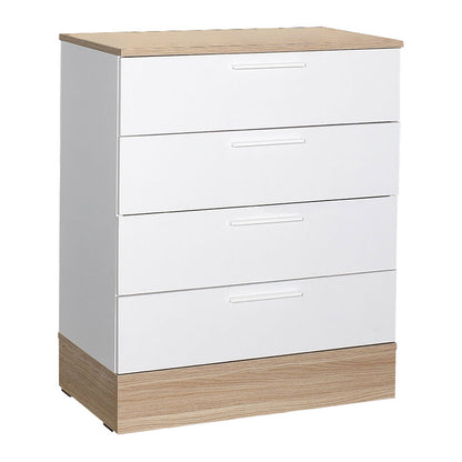 Συρταριέρα Pelita σε Λευκή-Oak Απόχρωση 72x40x88
