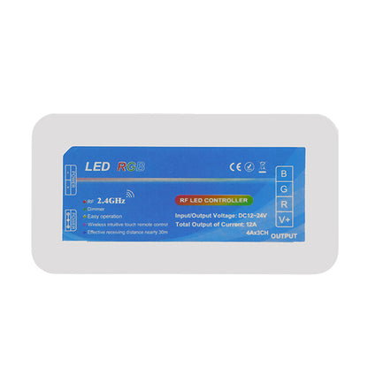 Ασύρματος LED RGB Controller με Χειριστήριο Τοίχου Αφής 2.4G RF 12v (144w) - 24v (288w) DC για Ένα Group 04051