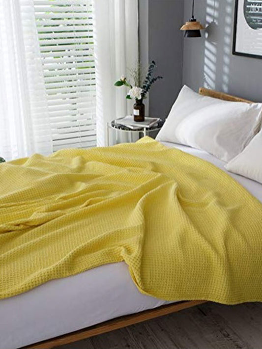 Κουβέρτα Πικέ Eliot Yellow Υπέρδιπλη 220×240εκ