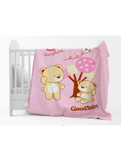 Κουβέρτα Βελουτέ Κούνιας 682 Pink 110x140εκ