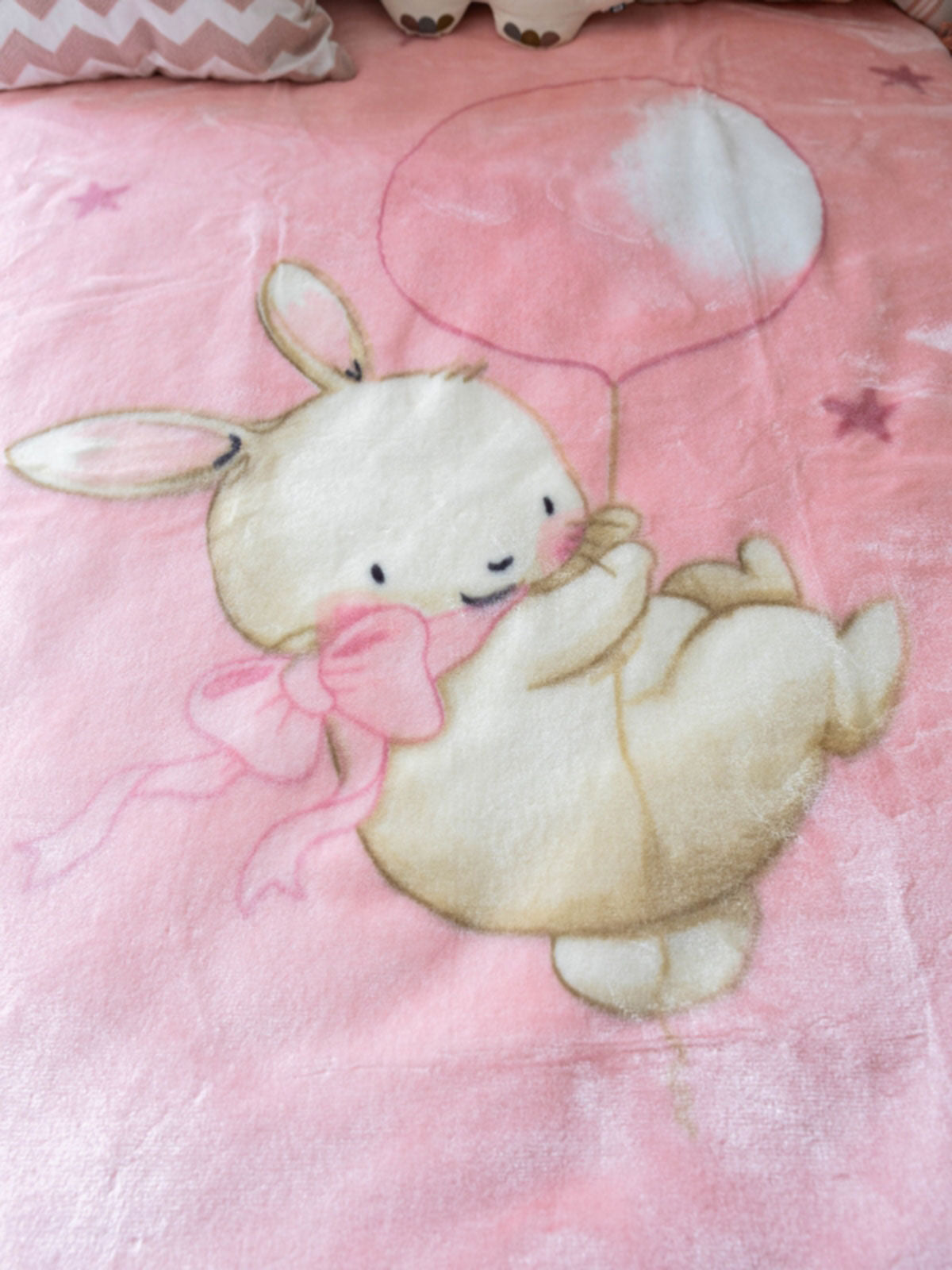 Κουβέρτα Βελουτέ Κούνιας 1545 Pink 110x140εκ