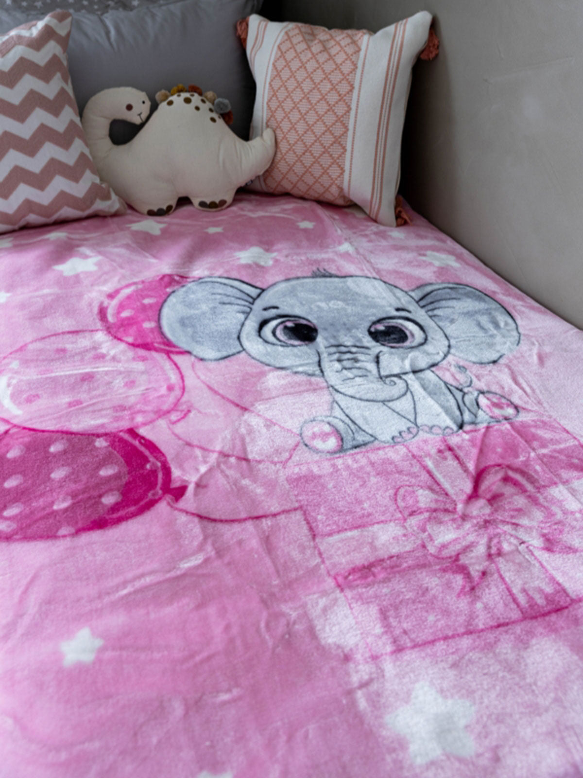 Κουβέρτα Βελουτέ Κούνιας 1558 Pink 110x140εκ