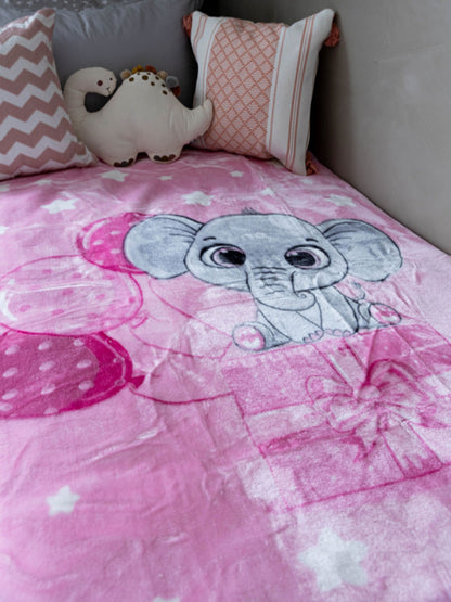 Κουβέρτα Βελουτέ Κούνιας 1558 Pink 110x140εκ