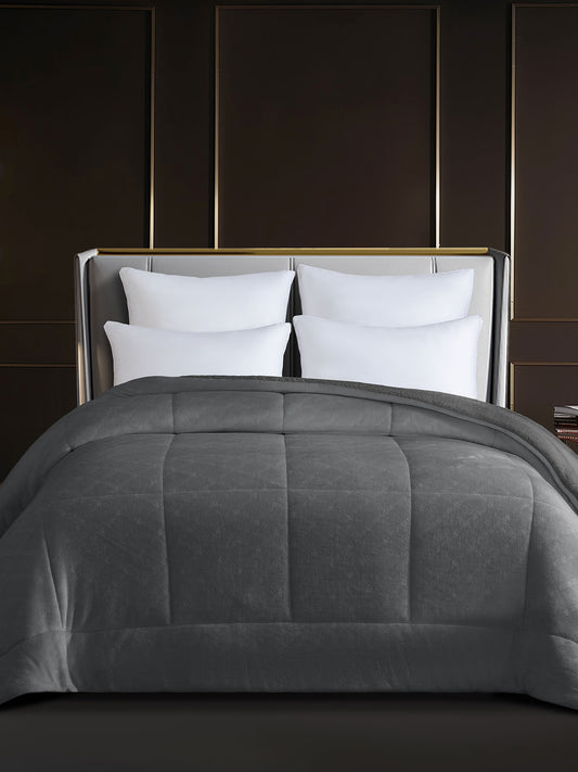 Κουβερτοπάπλωμα Dalia Anthracite Υπέρδιπλο 220x240εκ