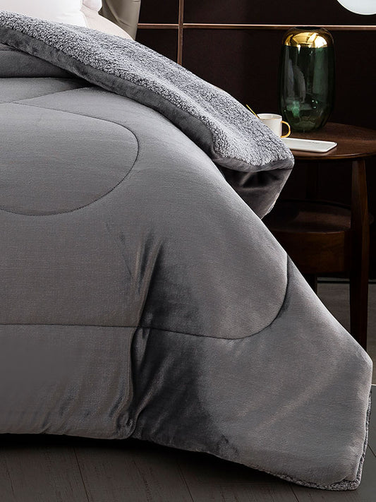 Κουβερτοπάπλωμα Coral Light Grey Υπέρδιπλο 220x240εκ