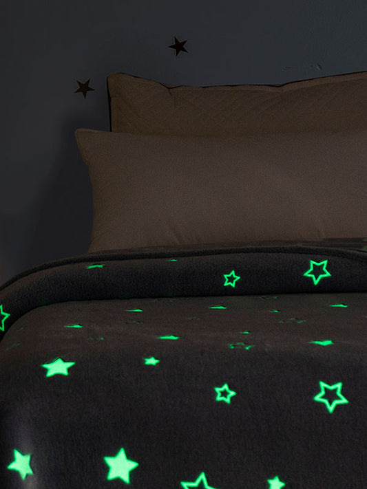 Κουβέρτα Φωσφοριζέ Αγκαλιάς Stars Blue 80x90εκ