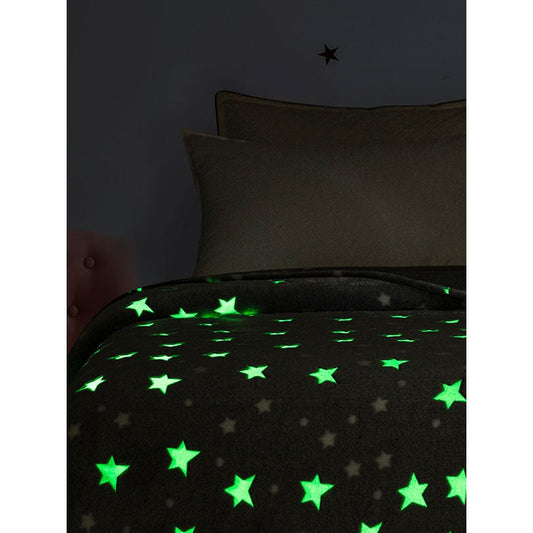 Κουβέρτα Φωσφοριζέ Αγκαλιάς Stars Pink 80x90εκ