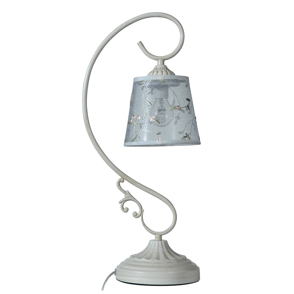 TLC 3386 WH ΠΟΡΤΑΤΙΦ ΕΚΡΟΥ ΜΕ ΚΑΠΕΛΟ ΛΟΥΛΟΥΔΙ 1xΕ14 20x50εκ