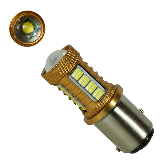 Λαμπτήρας 1157 32 SMD 4014 και 1 Cree LED Can Bus 12v Ψυχρό 6000k GloboStar 04479