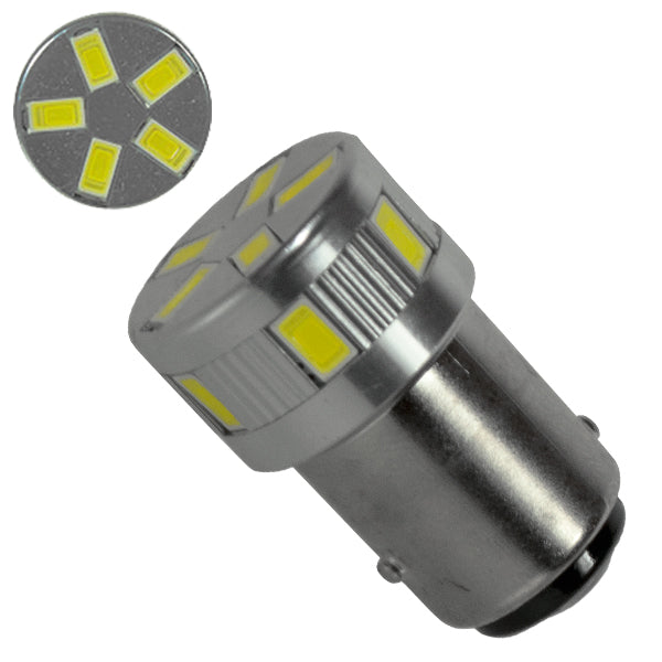 Λαμπτήρας LED 1157 11 SMD 5730 Ψυχρό Λευκό GloboStar 04486