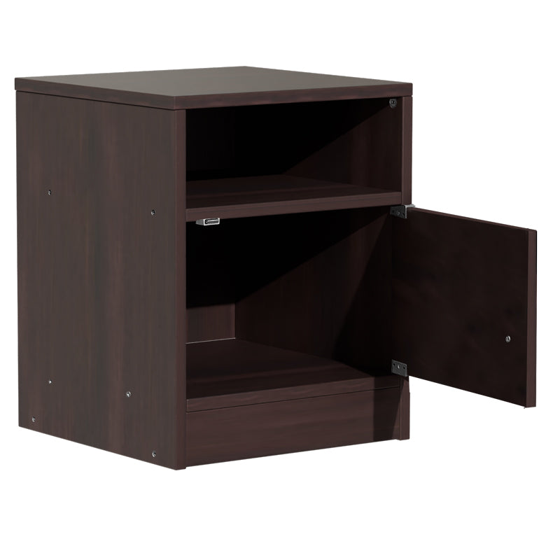 Κομοδίνο Foly με Ένα Ντουλάπι Καρυδί 40x40x50