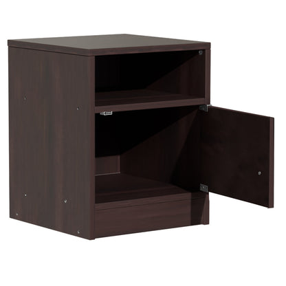 Κομοδίνο Foly με Ένα Ντουλάπι Καρυδί 40x40x50