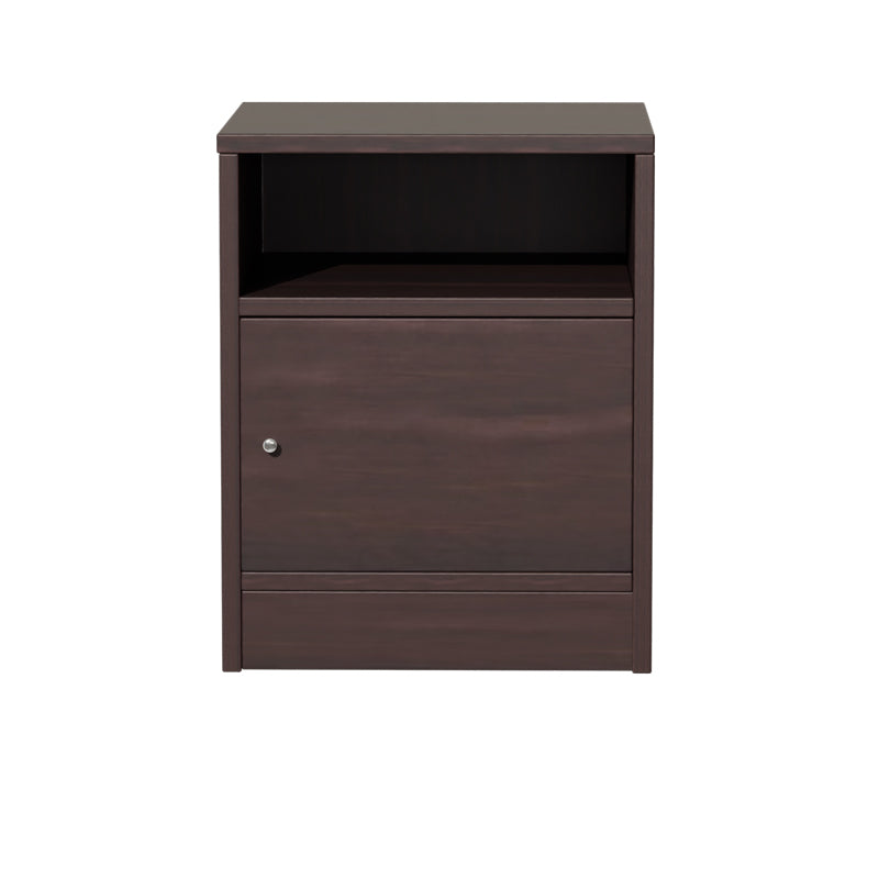 Κομοδίνο Foly με Ένα Ντουλάπι Καρυδί 40x40x50