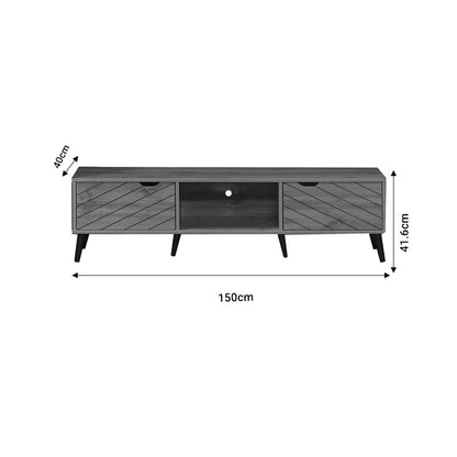 Έπιπλο Τηλεόρασης Thelma Sonoma Μελαμίνης 150x40x41.6