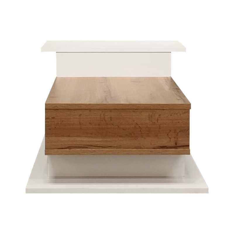 Τραπέζι Σαλονιού Nuvele σε Λευκή-Sonoma Απόχρωση 90x50x35