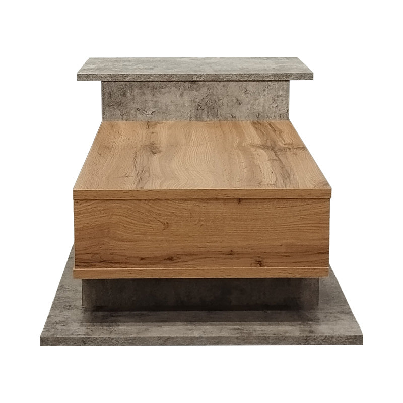 Τραπέζι Σαλονιού Nuvele σε Γκρι Antique-Sonoma Απόχρωση 90x50x35
