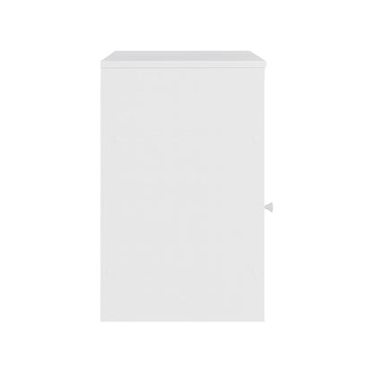 Κομοδίνο Foly με Ένα Ντουλάπι σε Λευκή Απόχρωση 40x40x50