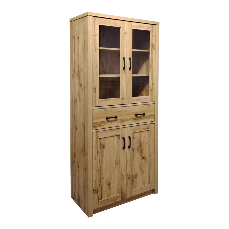 Βιτρίνα-Ντουλάπα Nisso σε Oak Απόχρωση 80x40x183.5