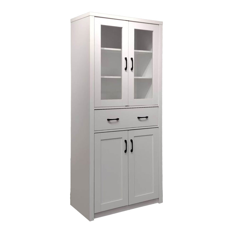 Βιτρίνα-Ντουλάπα Nisso σε Λευκή Απόχρωση 80x40x183.5