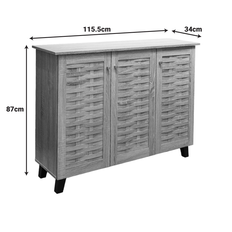 Παπουτσοθήκη-Ντουλάπι Mantam 16 Ζεύγων Sonoma 115.5x34x87