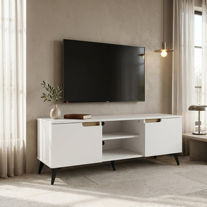 Έπιπλο Τηλεόρασης Kemvio Sonoma-Λευκό 120x38x44