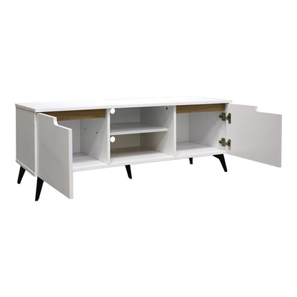 Έπιπλο Τηλεόρασης Kemvio Sonoma-Λευκό 150x38x44