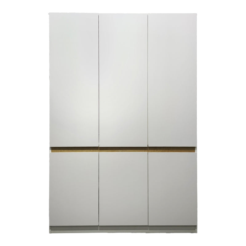 Ντουλάπα Τρίφυλλη Merzia Sonoma-Λευκό 120x46.5x183
