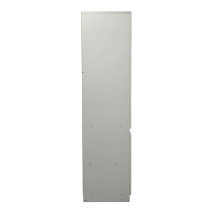 Ντουλάπα Τρίφυλλη Merzia Sonoma-Λευκό 120x46.5x183
