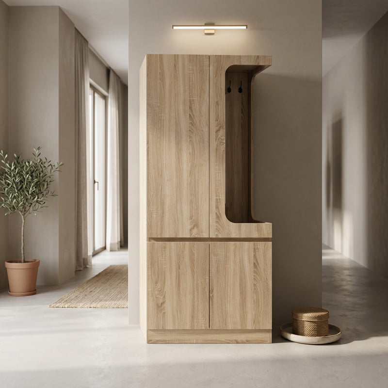 Έπιπλο Εισόδου Feby Sonoma 80x50.5x190