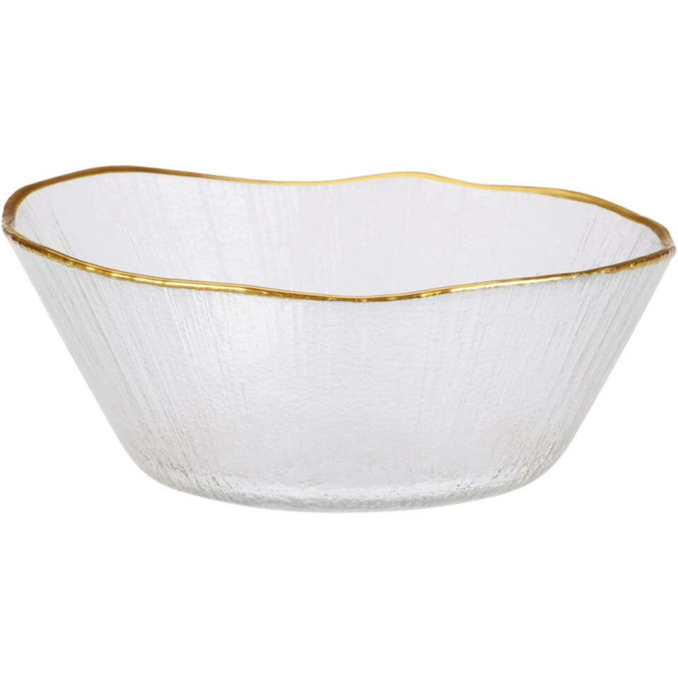 Μπολ από Γυαλί με Χρυσό 15x5.5εκ