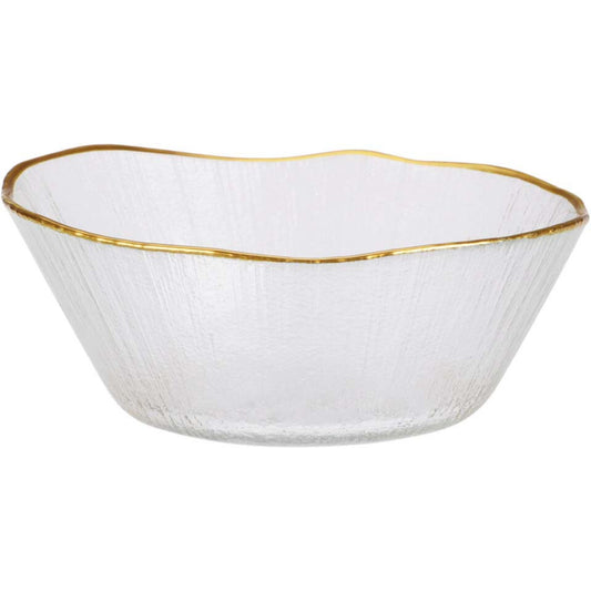 Μπολ από Γυαλί με Χρυσό 15x5.5εκ
