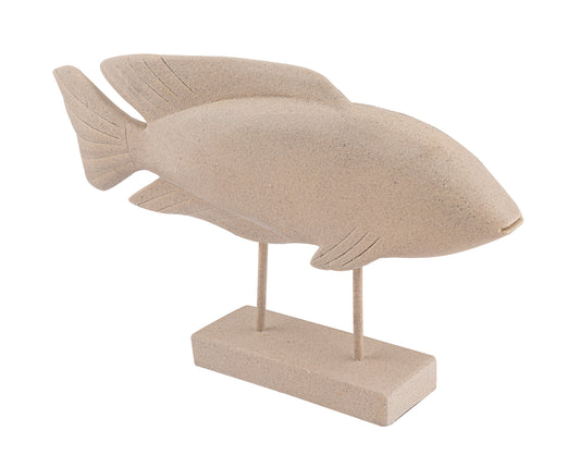 DEI - 09 ΞΥΛΙΝΗ ΦΙΓΟΥΡΑ ΨΑΡΙ ΚΑΦΕ ΜΗΚΟΣ 32x7x23