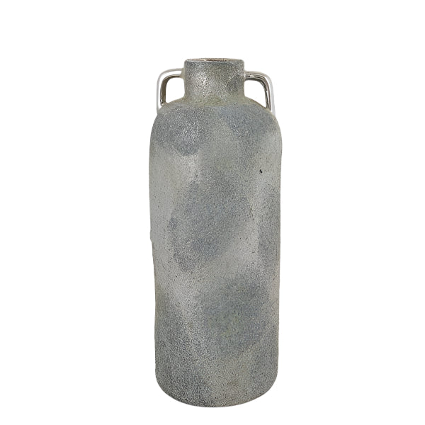 ΒΑΖΟ ΚΕΡΑΜΙΚΟ ΓΚΡΙ & ΑΣΗΜΙ 16x16x41