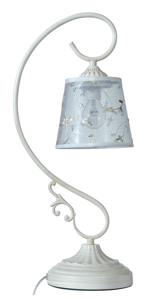 TLC 3386 WH ΠΟΡΤΑΤΙΦ ΕΚΡΟΥ ΜΕ ΚΑΠΕΛΟ ΛΟΥΛΟΥΔΙ 1xΕ14 20x50εκ