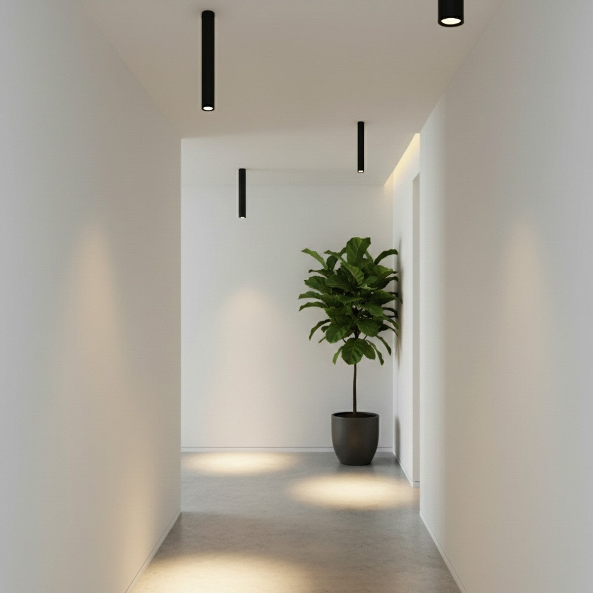 DUCT KLV-101-0052 Φωτιστικό Downlight Σποτ για Λάμπα MR16 με Ντουί GU10 AC 220-240V IP20 - Μαύρο Ματ - Μ6 x Π6 x Υ45