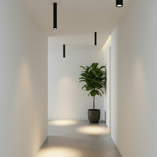 DUCT KLV-101-0052 Φωτιστικό Downlight Σποτ για Λάμπα MR16 με Ντουί GU10 AC 220-240V IP20 - Μαύρο Ματ - Μ6 x Π6 x Υ45