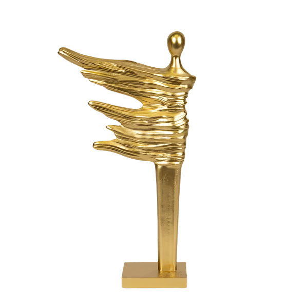 ΕΠΙΤΡΑΠΕΖΙΟ ΔΙΑΚΟΣΜΗΤΙΚΟ ΠΟΛΥΡΕΣΙΝ ΓΥΝΑΙΚΕΙΑ ΦΙΓΟΥΡΑ ΧΡΥΣΟ 21x7x40