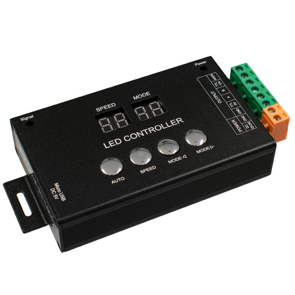 05035 LED RGB GENIUS DMX512 TTL Output Controller 12-24v για RGB Wall Washer και Digital Neon Strip