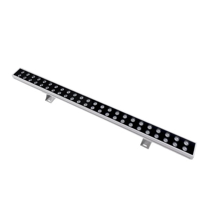 WASHERMOZA 90163 Μπάρα Φωτισμού Wall Washer LED 48W 4080lm 10-30° DC 24V Αδιάβροχο IP66 Πολύχρωμο RGB Dimmable - Bridgelux SMD Chip - Γκρι Ανθρακί - Μ100 x Π8.5 x Υ4