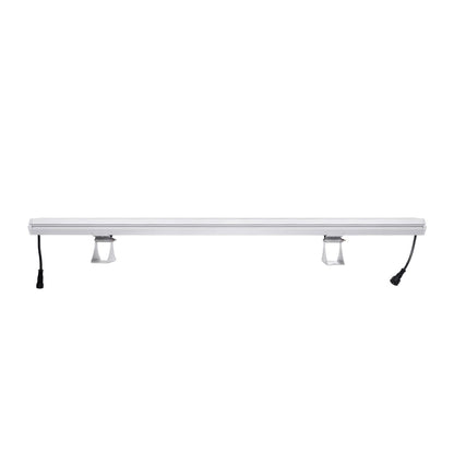WASHERMOZA 90163 Μπάρα Φωτισμού Wall Washer LED 48W 4080lm 10-30° DC 24V Αδιάβροχο IP66 Πολύχρωμο RGB Dimmable - Bridgelux SMD Chip - Γκρι Ανθρακί - Μ100 x Π8.5 x Υ4