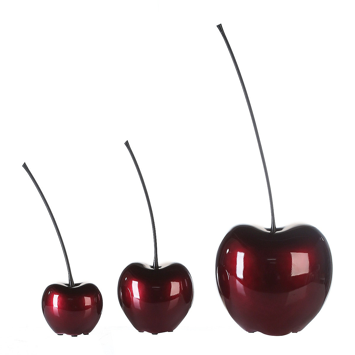 Decorative Cherry Dark Red Metal 14.5x17x40