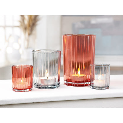 Θήκη Ρεσώ Γραμμές Διάφανο Γυαλί 8εκ σε 2 Αποχρώσεις