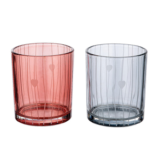 Θήκη Ρεσώ Γραμμές Διάφανο Γυαλί 8εκ σε 2 Αποχρώσεις