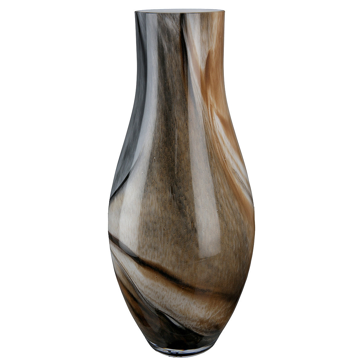 Βάζο Καφέ Γυαλί 40εκ