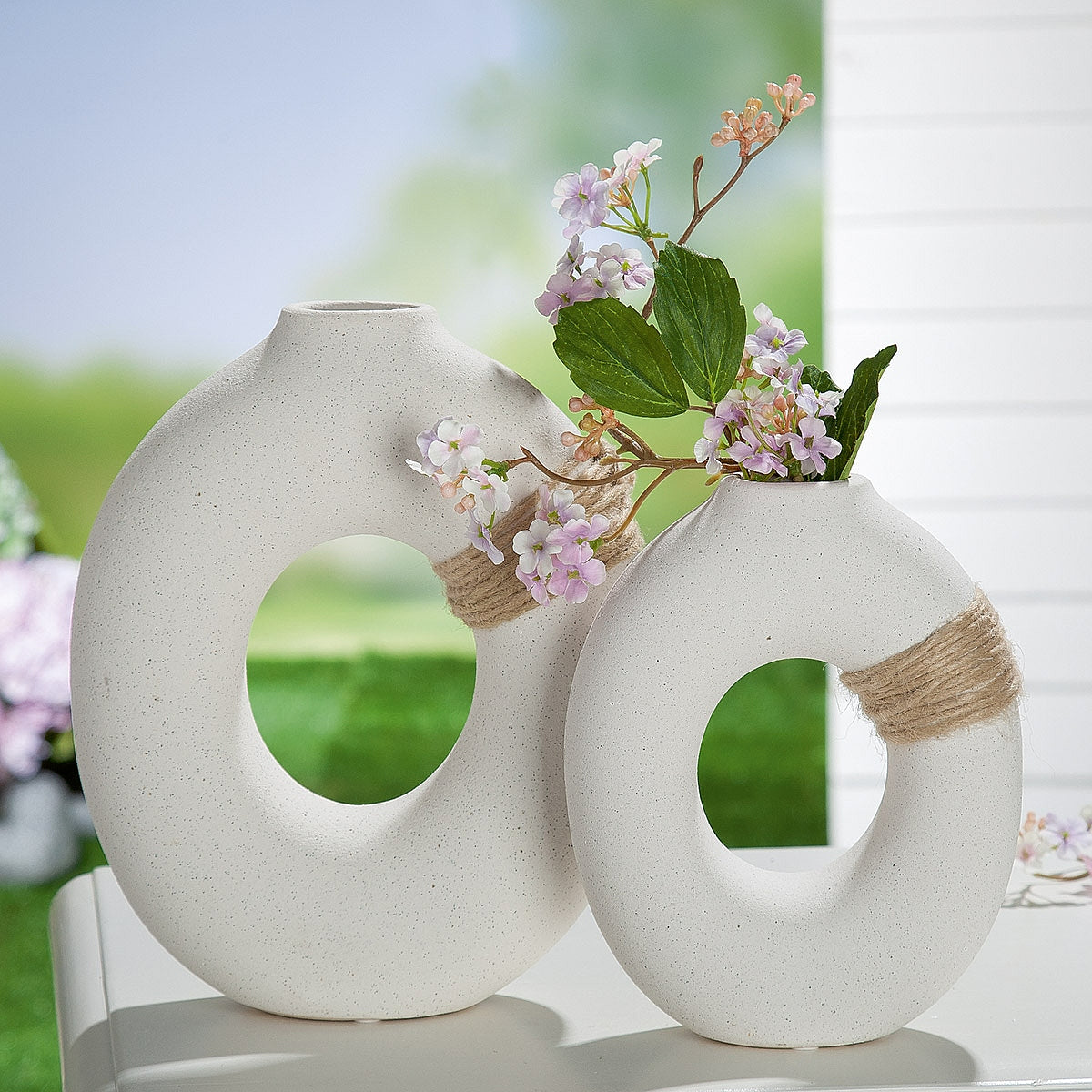 Βάζο Λευκό Κεραμικό 8x20x25